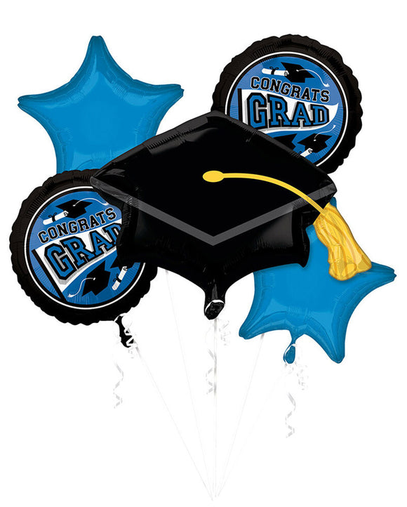 Blue Congrats Grad Foil Bouquet
