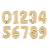 Jumbo Cream Number Balloons 40in