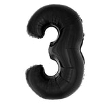 Jumbo Black Number Balloons 40in