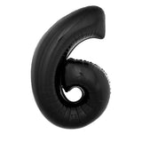 Jumbo Black Number Balloons 40in