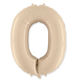 Jumbo Cream Number Balloons 40in