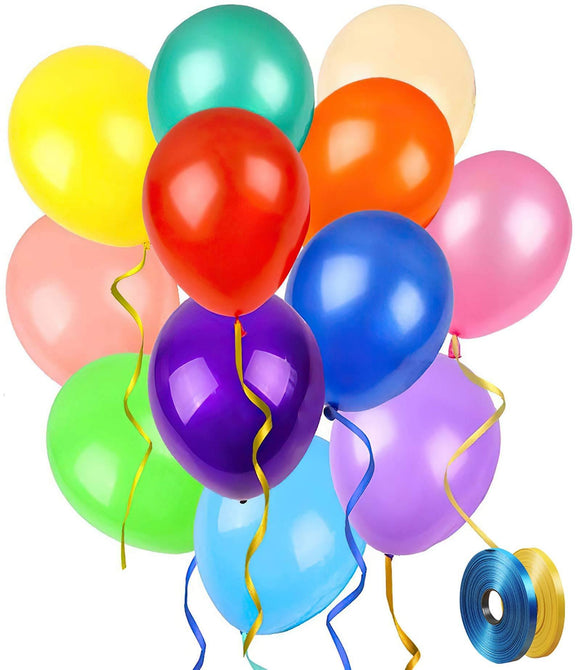 1 Dozen Standard Latex Balloons in Specific Colors