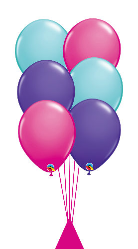 6 Latex Balloons in Coordinating Colors
