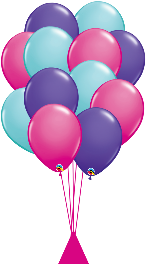 1 Dozen Latex Balloons in Coordinating Colors