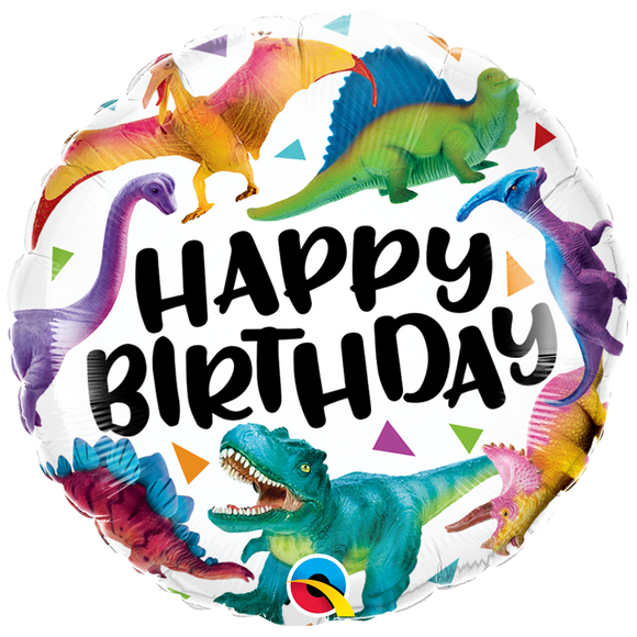 Birthday Colorful Dinosaurs Balloon