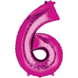 Jumbo Hot Pink Number Balloons 40in