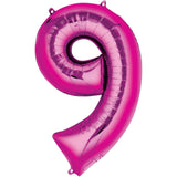 Jumbo Hot Pink Number Balloons 40in