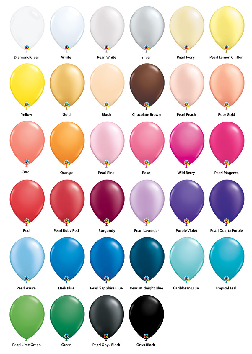 1 Dozen Latex Balloons in Specific Colors – Parker Party America