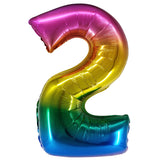 Jumbo Rainbow Number Balloons 40in