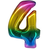 Jumbo Rainbow Number Balloons 40in