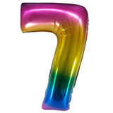 Jumbo Rainbow Number Balloons 40in