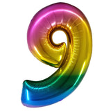 Jumbo Rainbow Number Balloons 40in