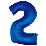 Jumbo Blue Number Balloons 40in