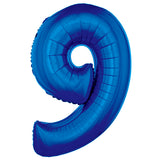 Jumbo Blue Number Balloons 40in